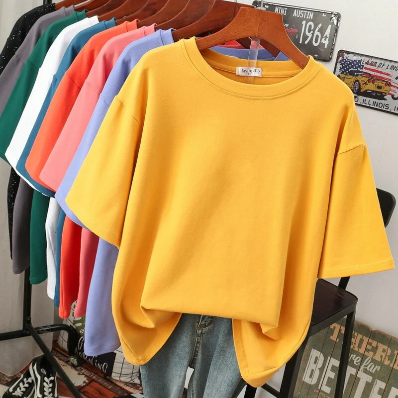 T-shirt décontracté pour femmes en grande taille | Manches courtes