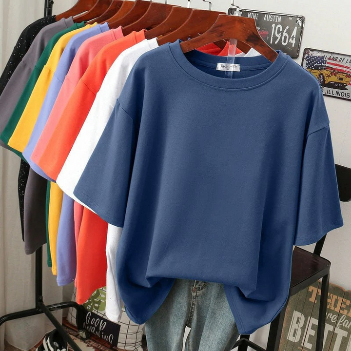 T-shirt décontracté pour femmes en grande taille | Manches courtes