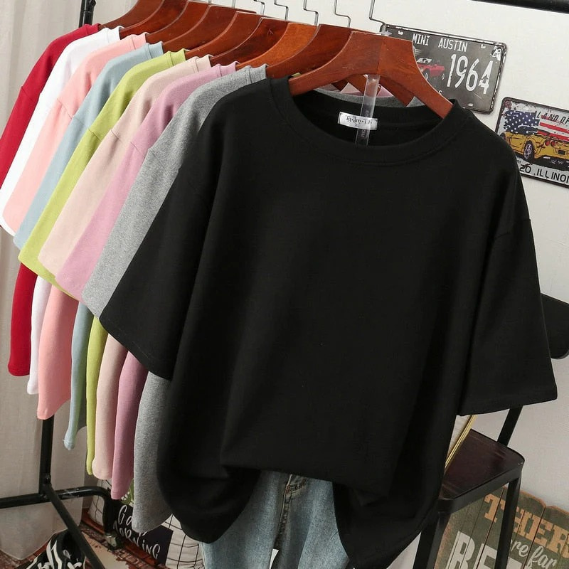 T-shirt décontracté pour femmes en grande taille | Manches courtes