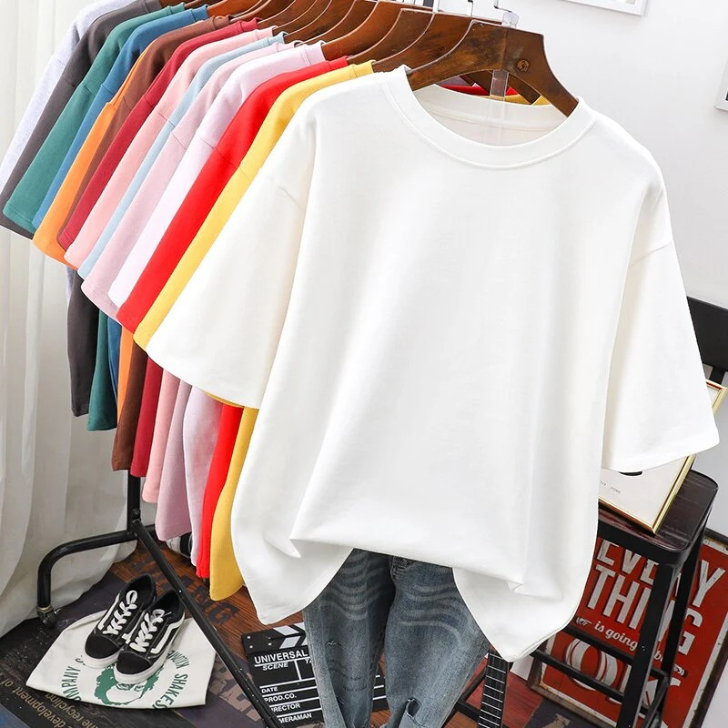 T-shirt décontracté pour femmes en grande taille | Manches courtes