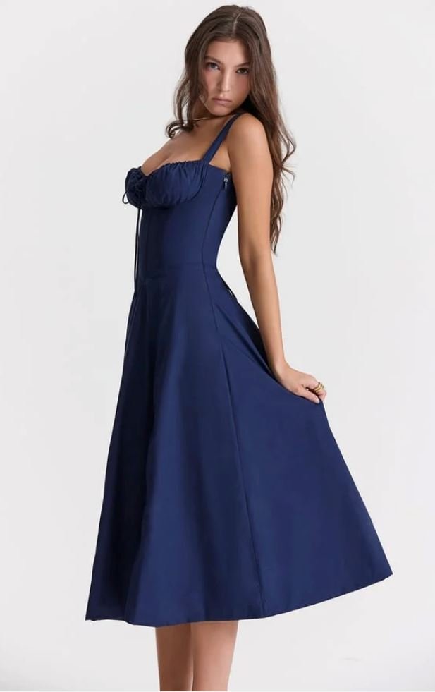 Lara - Robe Midi Colorée