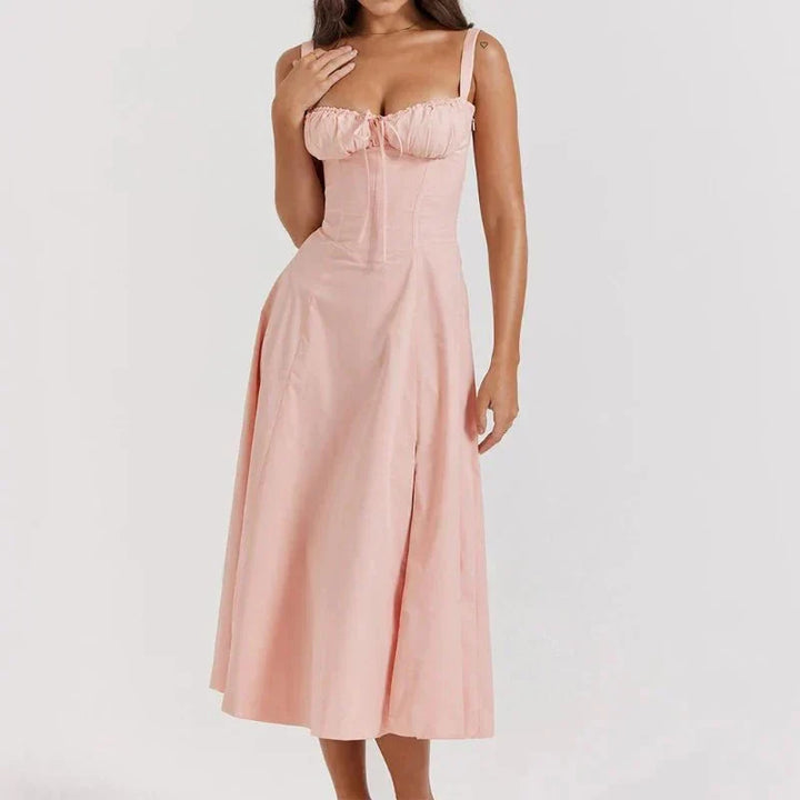 Lara - Robe Midi Colorée