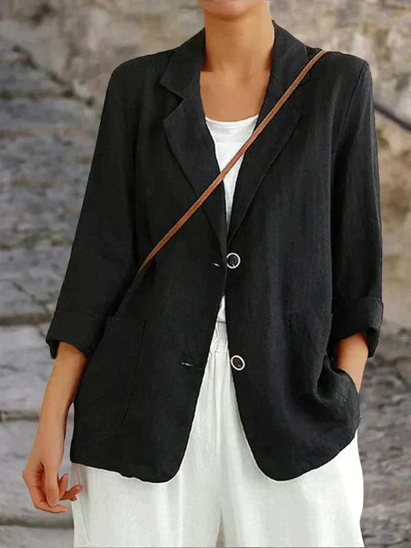 Liselotte | Veste pour femmes avec col à revers Deux boutons