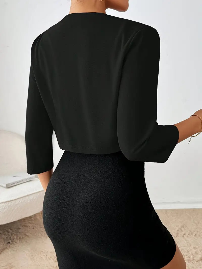 Lysandra | Blazer court pour femmes avec devant ouvert