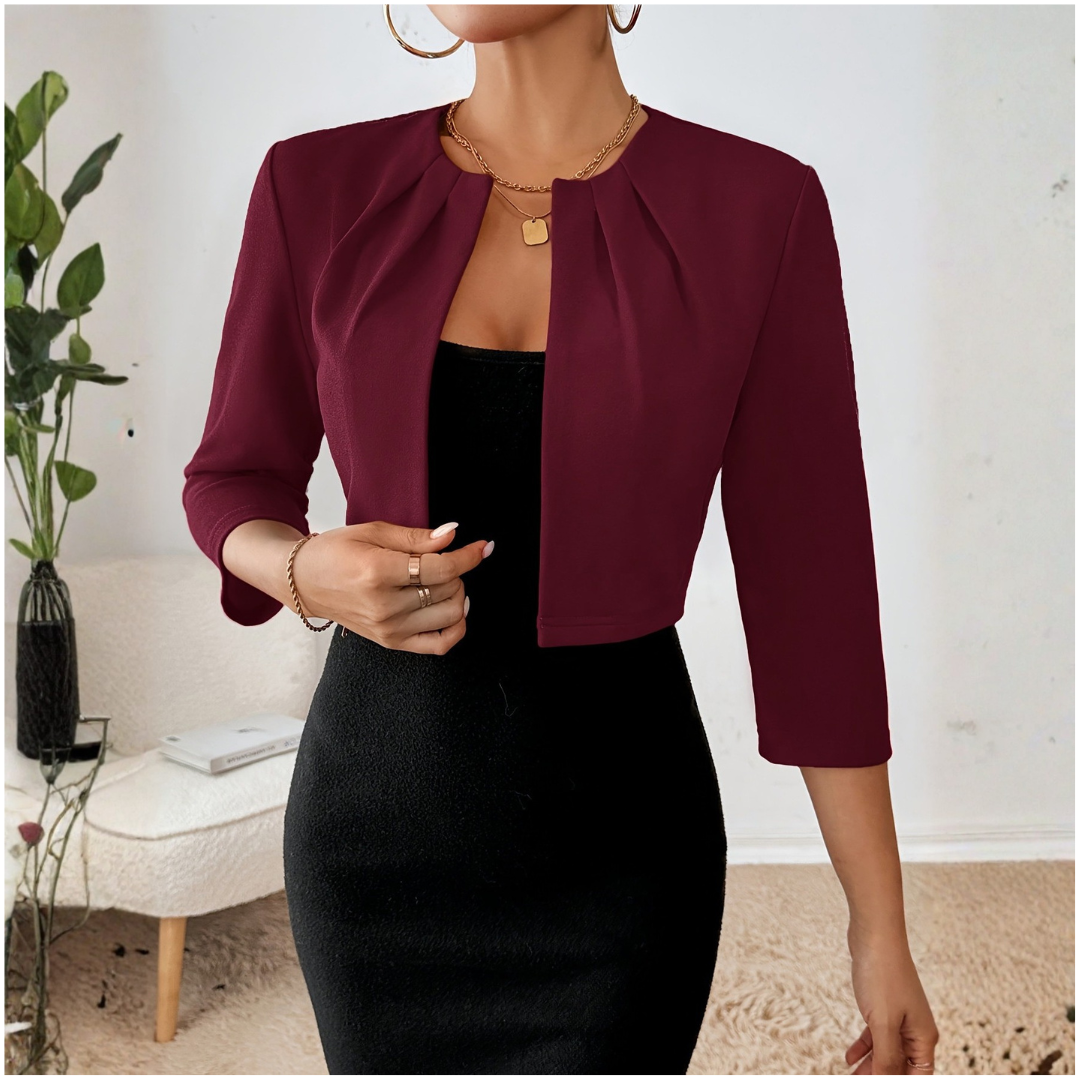 Lysandra | Blazer court pour femmes avec devant ouvert