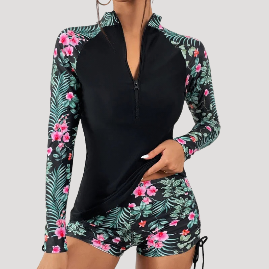 Lysandra | Ensemble de maillot de bain à manches longues pour femmes