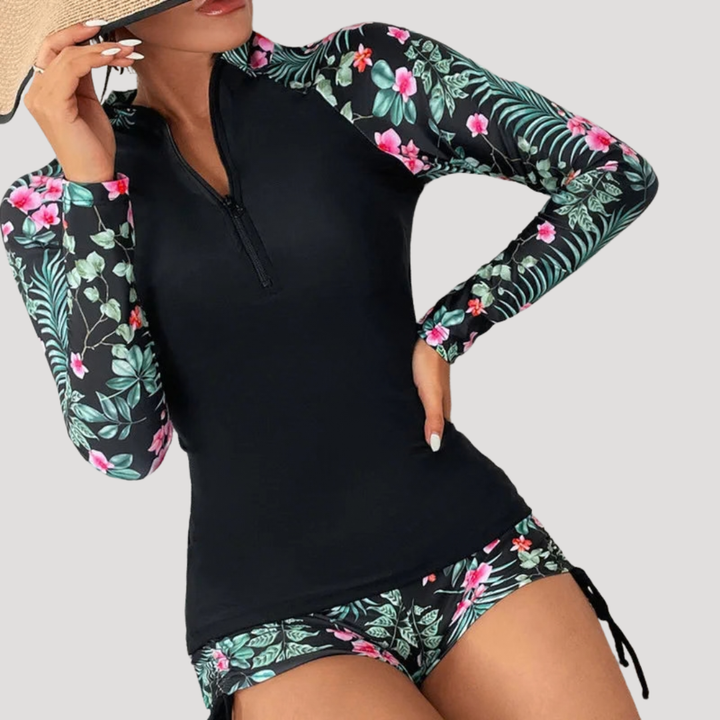 Lysandra | Ensemble de maillot de bain à manches longues pour femmes
