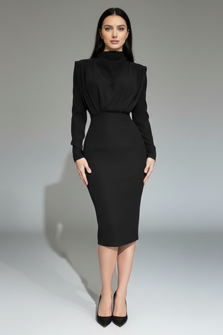 Lysithea | Robe maxi à col roulé pour femmes