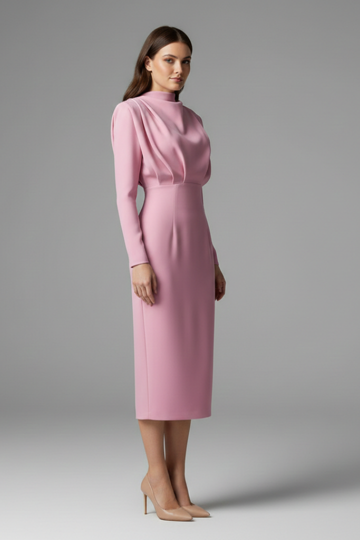 Lysithea | Robe Maxi à Col Roulé pour Femmes