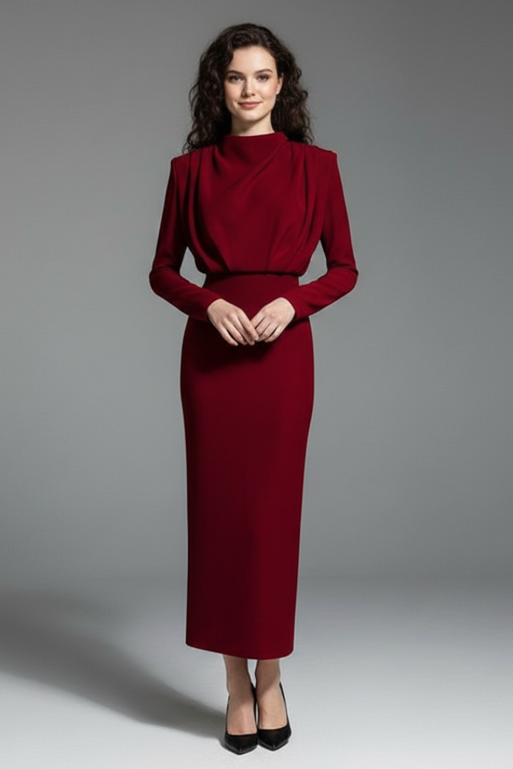 Lysithea | Robe maxi à col roulé pour femmes