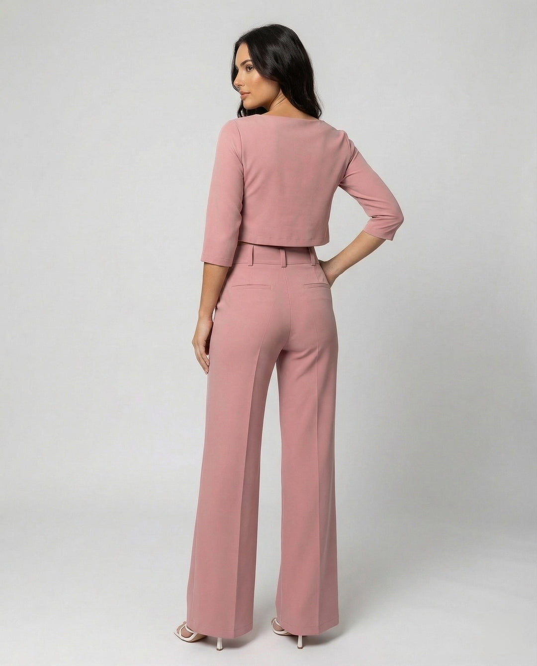 Maiken | Ensemble femme deux pièces crop top et pantalon large