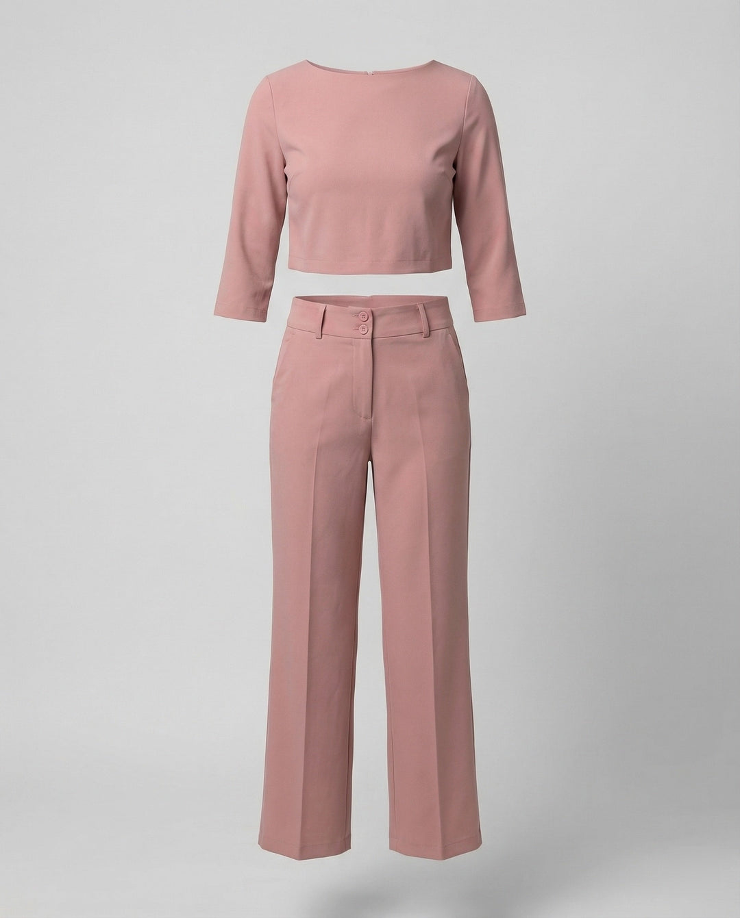 Maiken | Ensemble Femme Top Court Pantalon Large