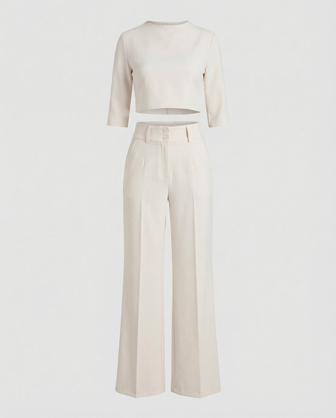 Maiken | Ensemble femme deux pièces crop top et pantalon large