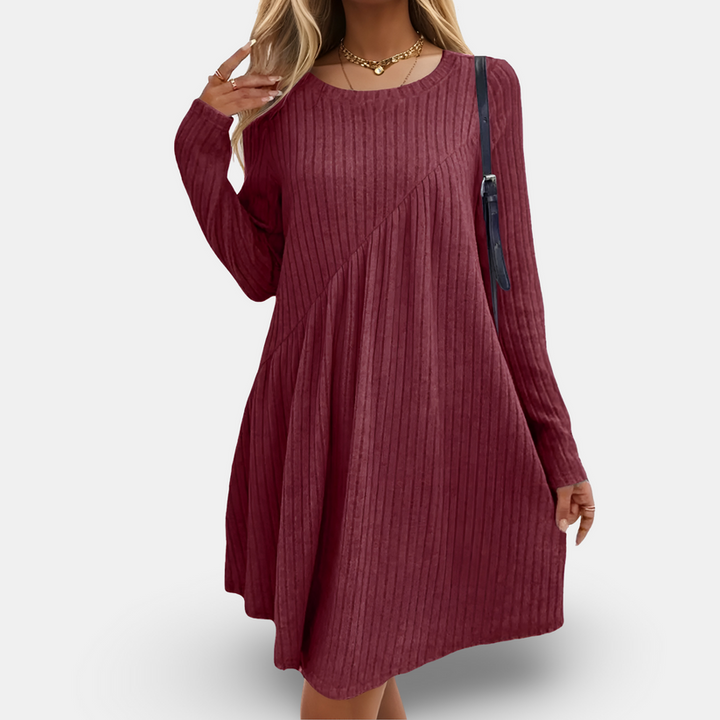 ELISA - ROBE AMPLE AVEC MOTIF RAYÉ
