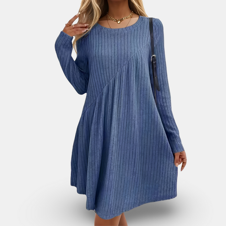 ELISA - ROBE AMPLE AVEC MOTIF RAYÉ