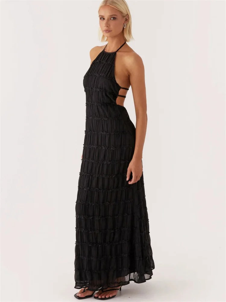 Camilla | Robe maxi avec dos nu pour l'été