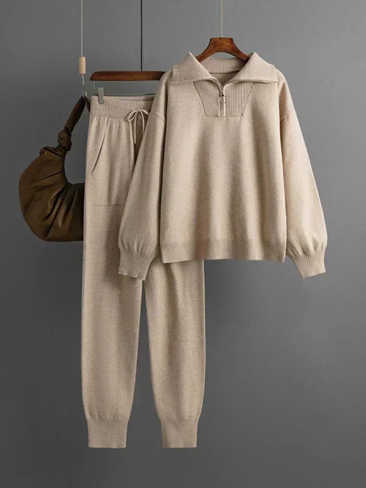 Ensemble de survêtement tricoté pour femmes