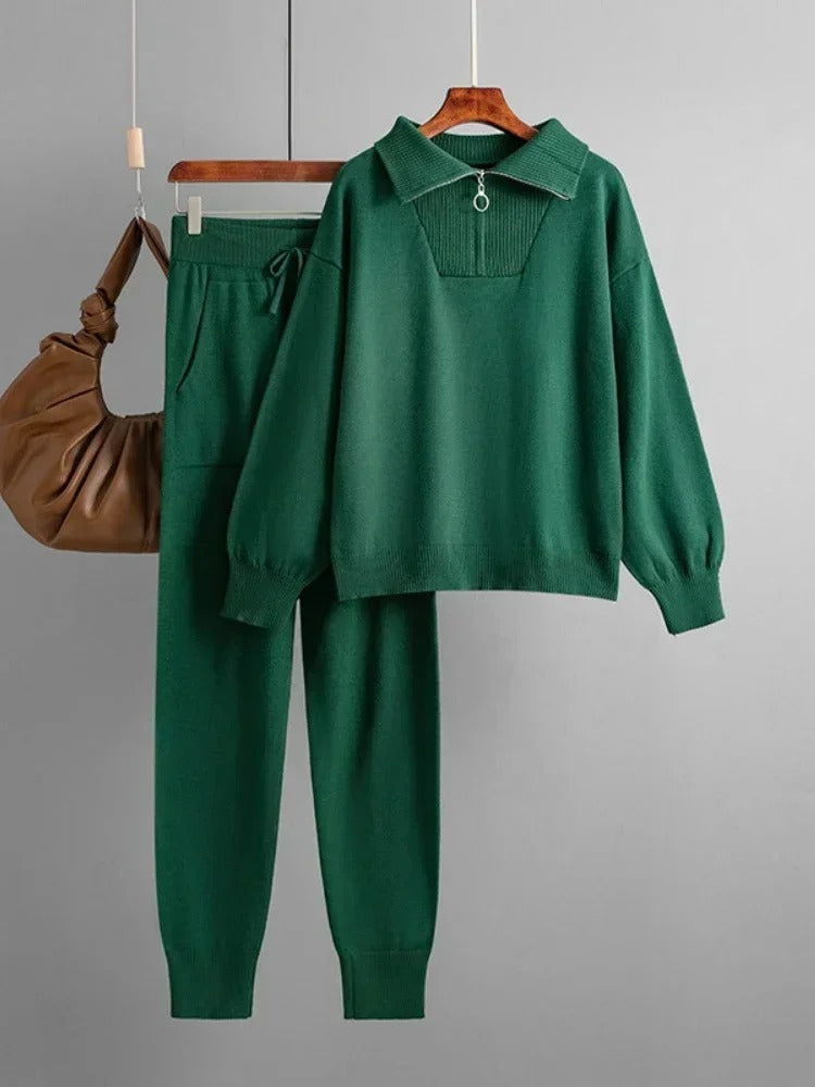 Ensemble de survêtement tricoté pour femmes