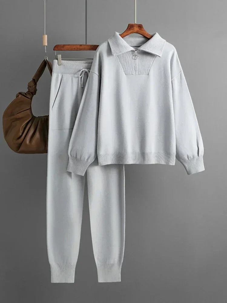 Ensemble de survêtement tricoté pour femmes