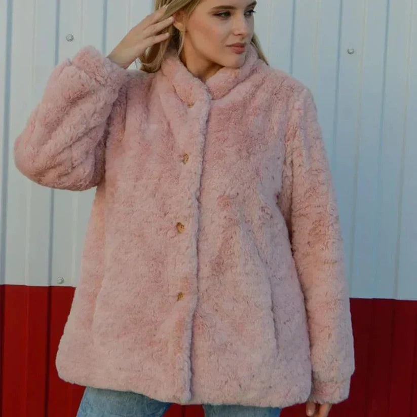 Dominika | Manteau en teddy doux et luxueux pour femmes