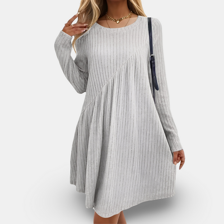 ELISA - ROBE AMPLE AVEC MOTIF RAYÉ