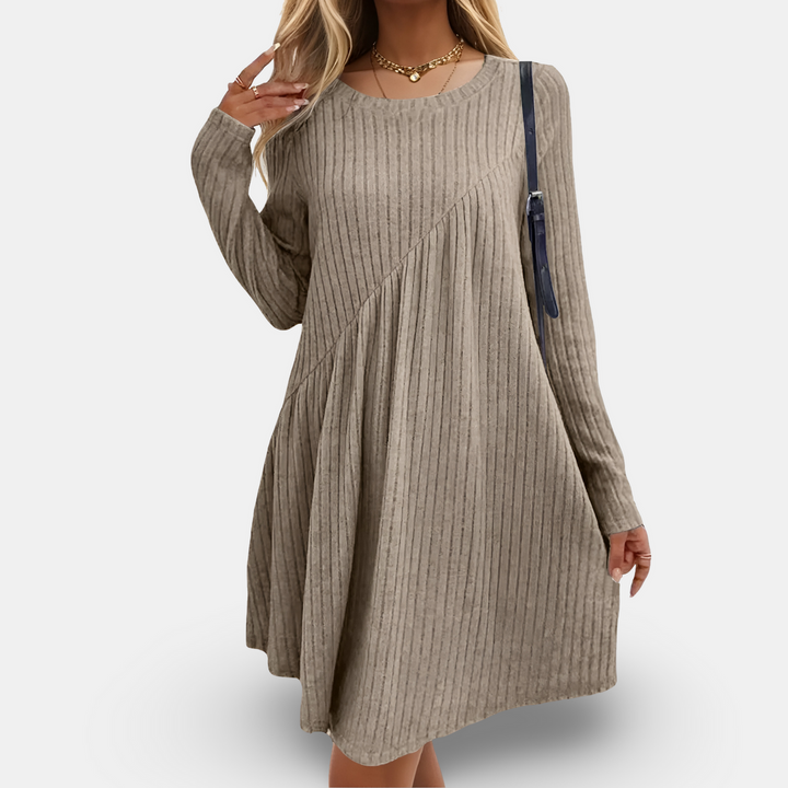 ELISA - ROBE AMPLE AVEC MOTIF RAYÉ