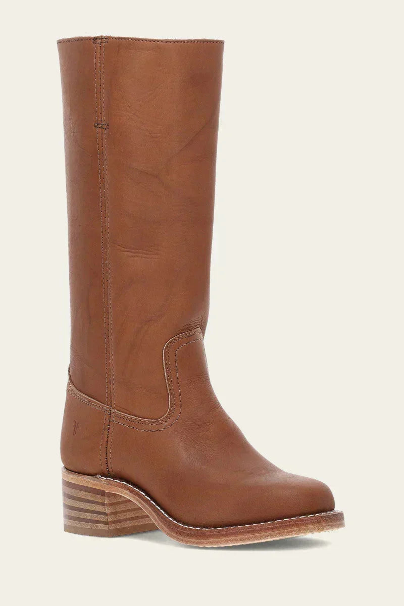 Manuela | Bottes en cuir à talon bloc pour femmes