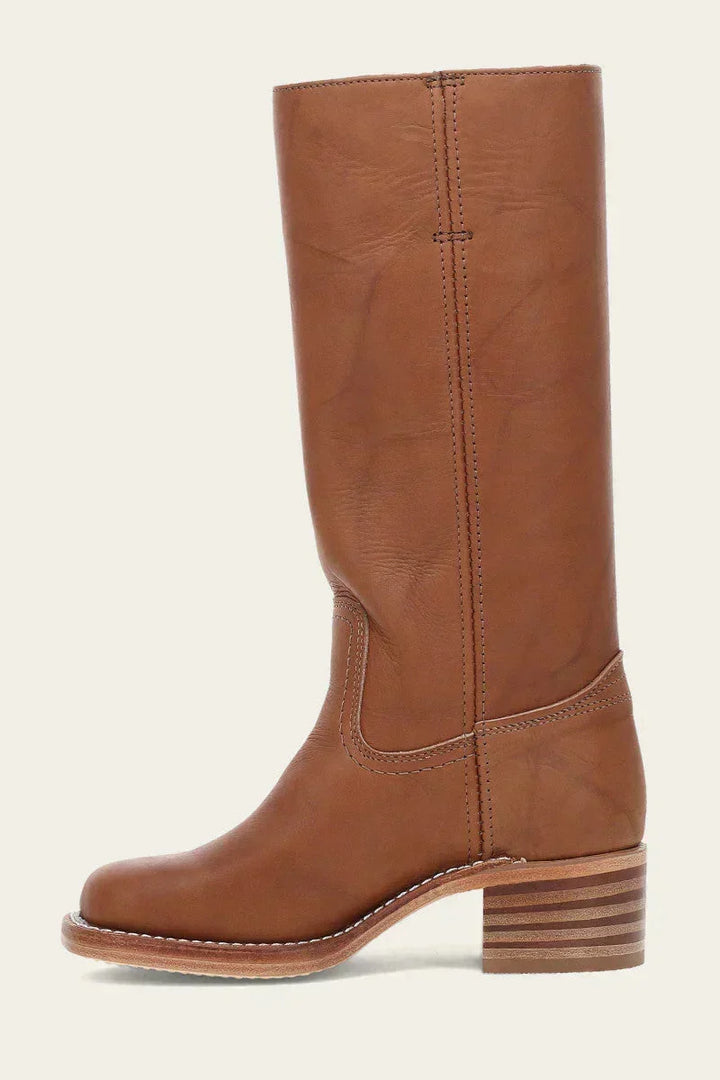Manuela | Bottes en cuir à talon bloc pour femmes