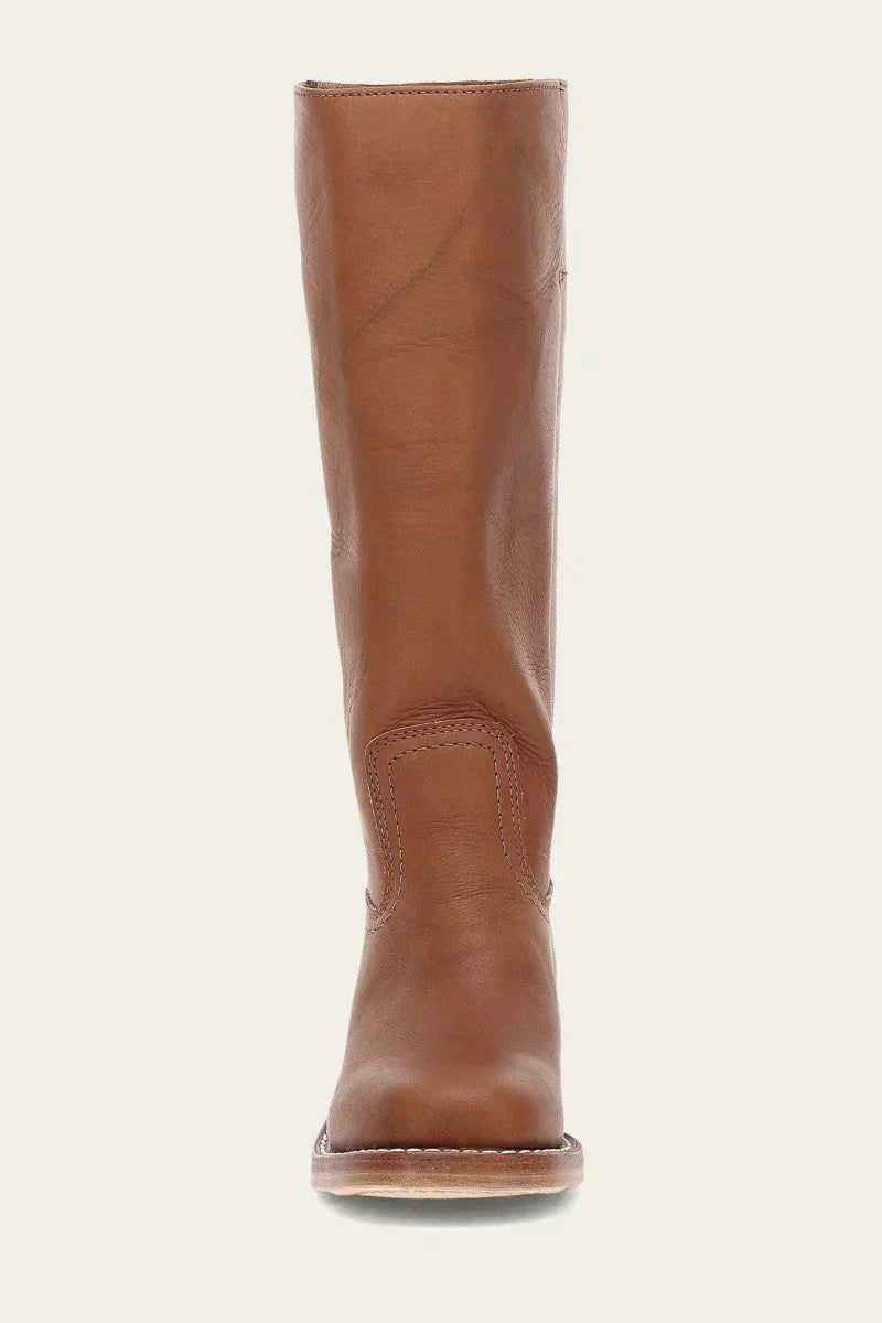 Manuela | Bottes en cuir à talon bloc pour femmes