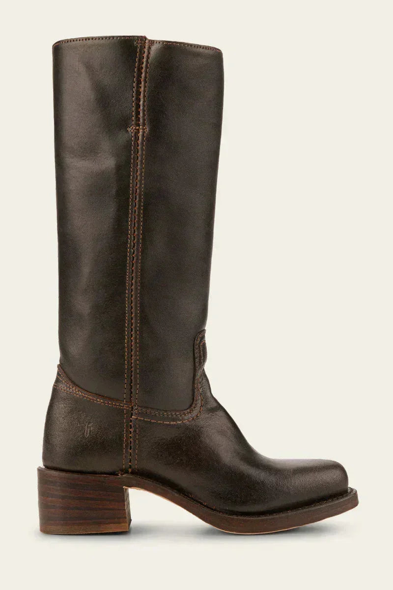 Manuela | Bottes en cuir à talon bloc pour femmes