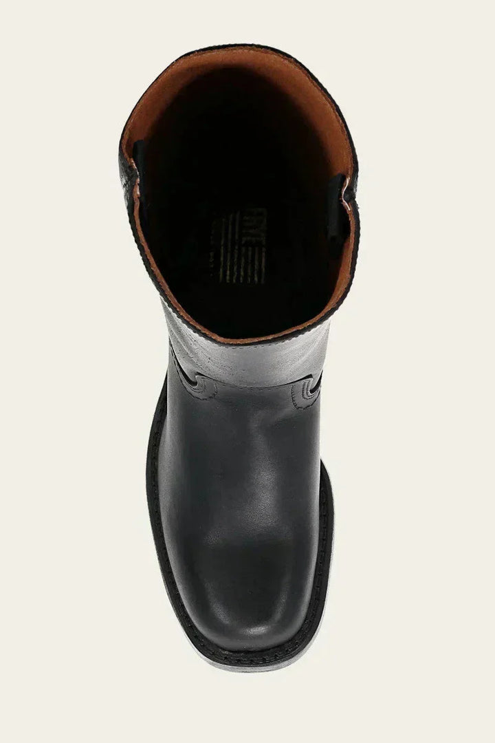 Manuela | Bottes en cuir à talon bloc pour femmes