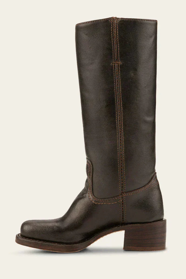 Manuela | Bottes en cuir à talon bloc pour femmes