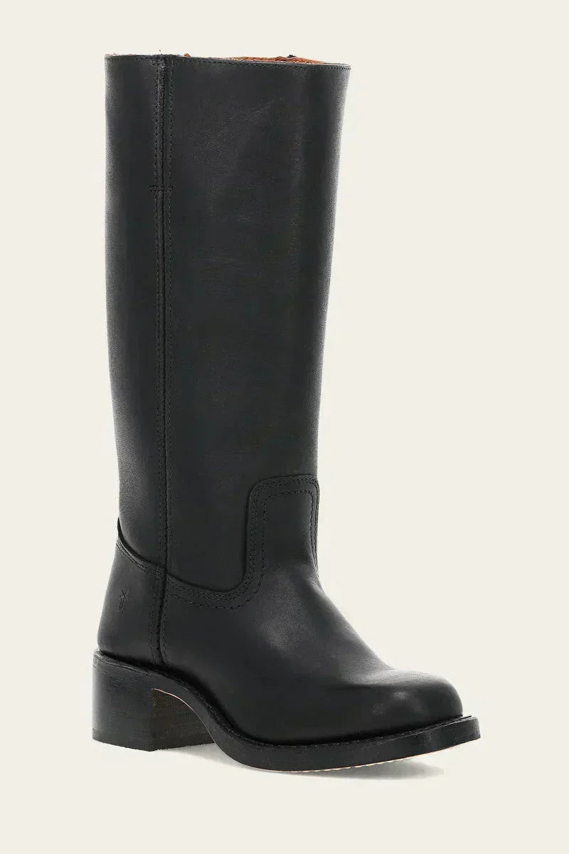 Manuela | Bottes en cuir à talon bloc pour femmes