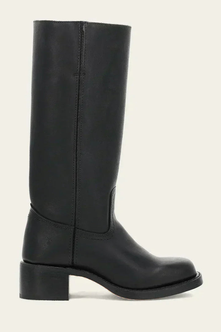 Manuela | Bottes en cuir à talon bloc pour femmes