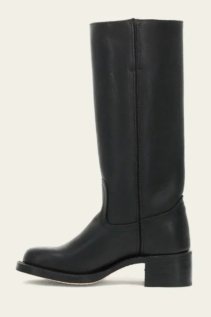 Manuela | Bottes en cuir à talon bloc pour femmes