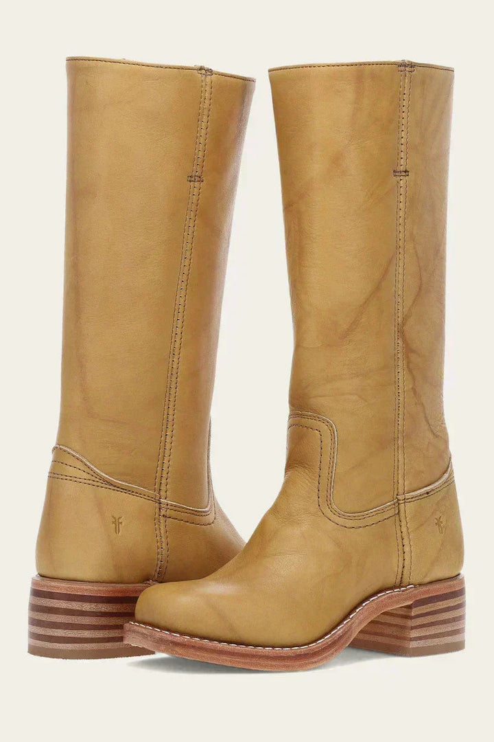 Manuela | Bottes en cuir à talon bloc pour femmes