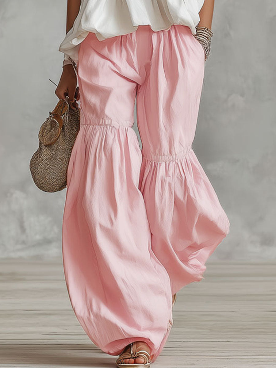 Marlena | Ensemble sans manches à col roulé pour femmes avec pantalon large