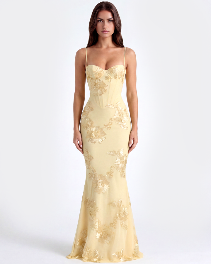 Marlene | Robe de soirée formelle brodée pour femmes