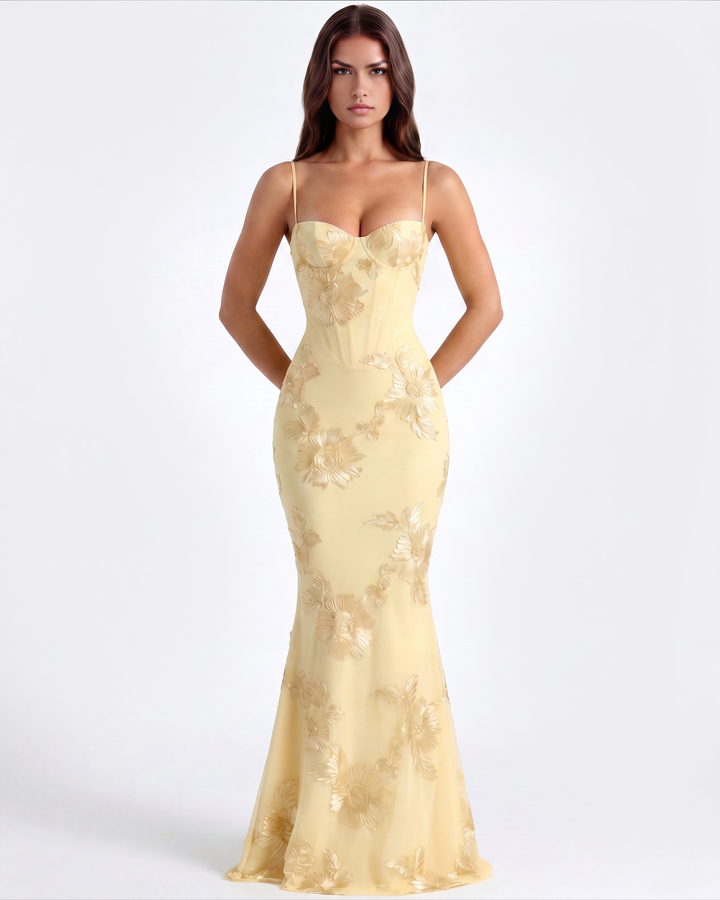 Marlene | Robe de soirée formelle brodée pour femmes