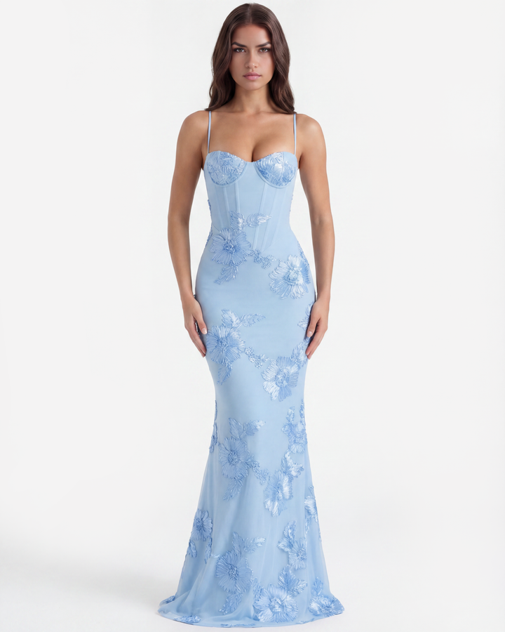 Marlene | Robe de soirée formelle brodée pour femmes