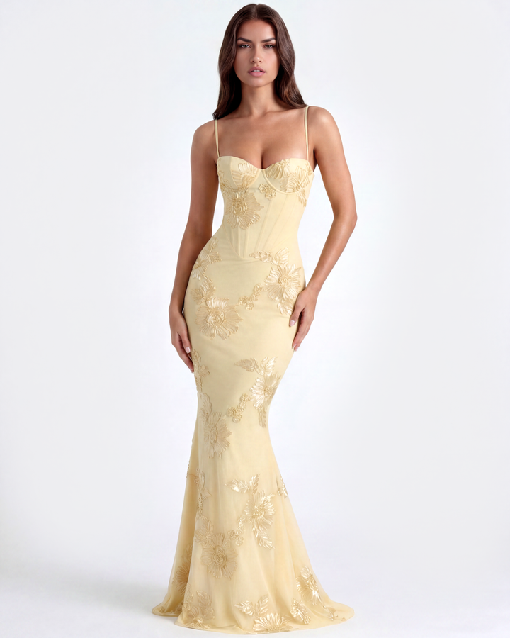 Marlene | Robe de soirée formelle brodée pour femmes