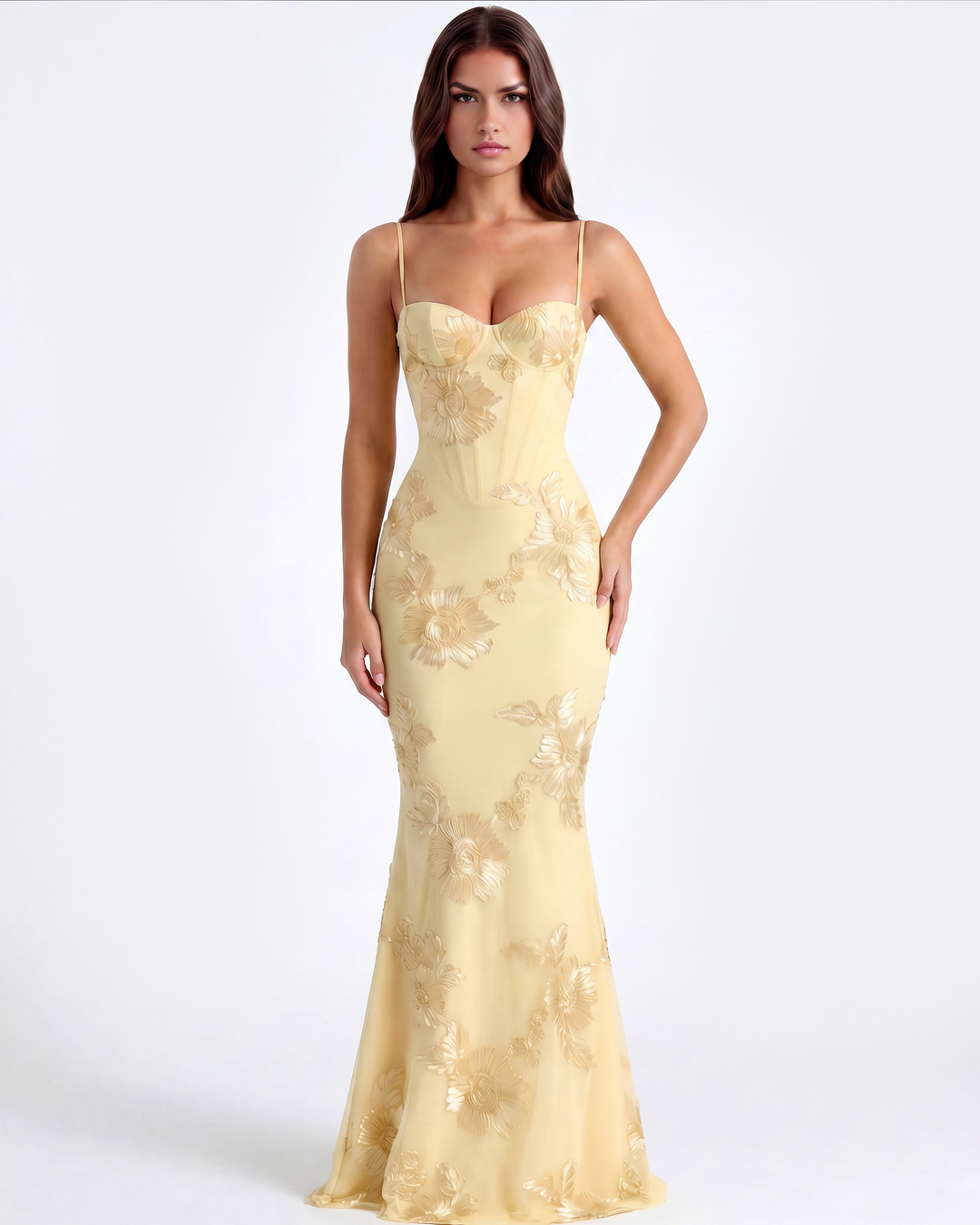 Marlene | Robe de soirée formelle brodée pour femmes