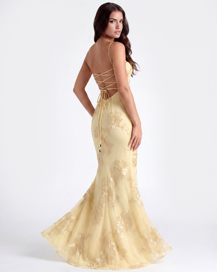 Marlene | Robe de soirée formelle brodée pour femmes