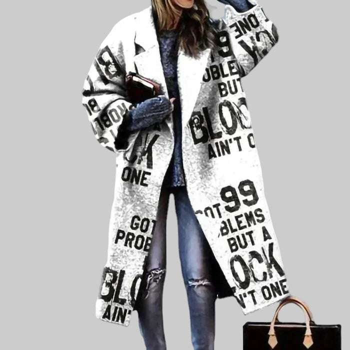 Marlene | Manteau long oversize en laine pour femmes
