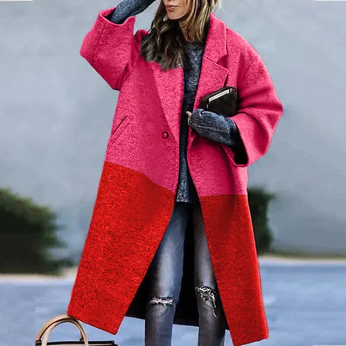 Marlene | Manteau long oversize en laine pour femmes