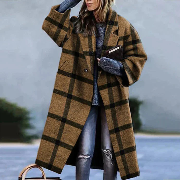 Marlene | Manteau long oversize en laine pour femmes