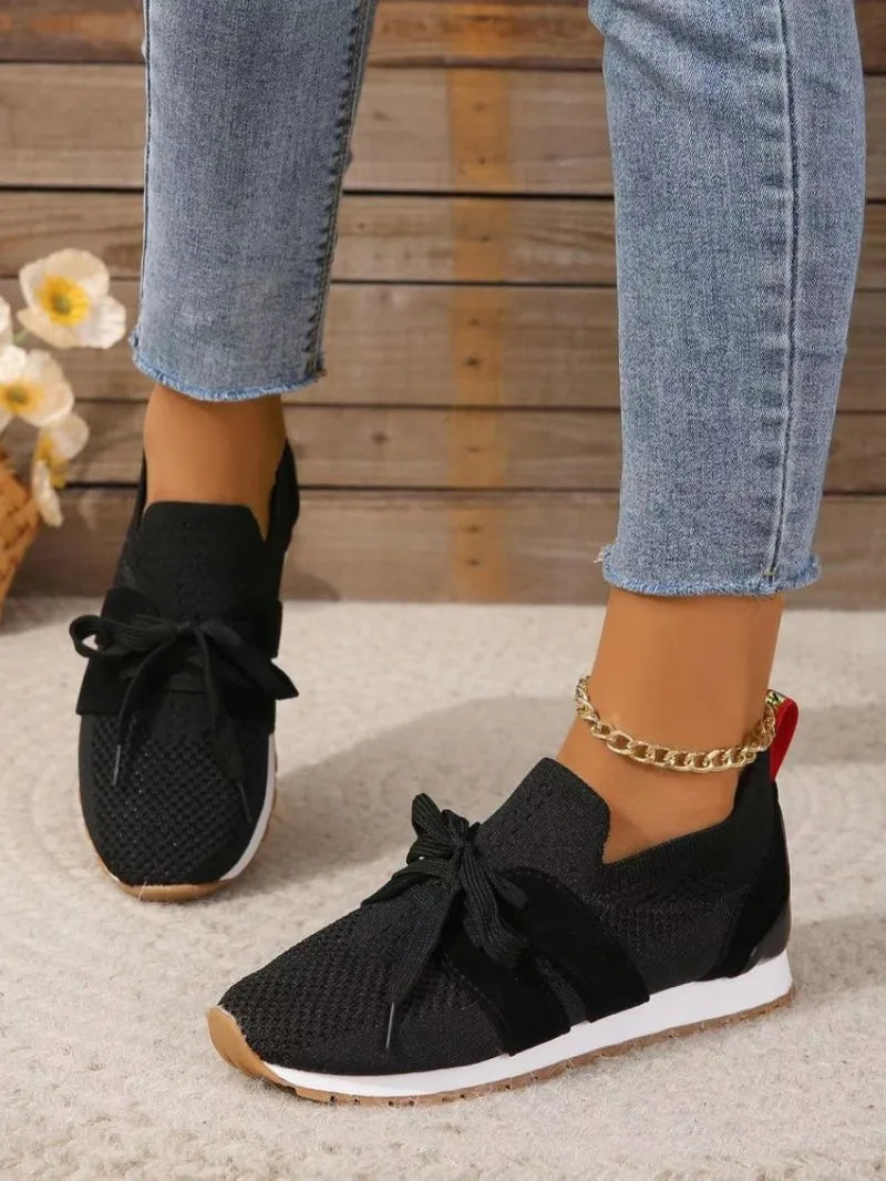 Marlene | Baskets Slip-On pour Femmes avec Nœud