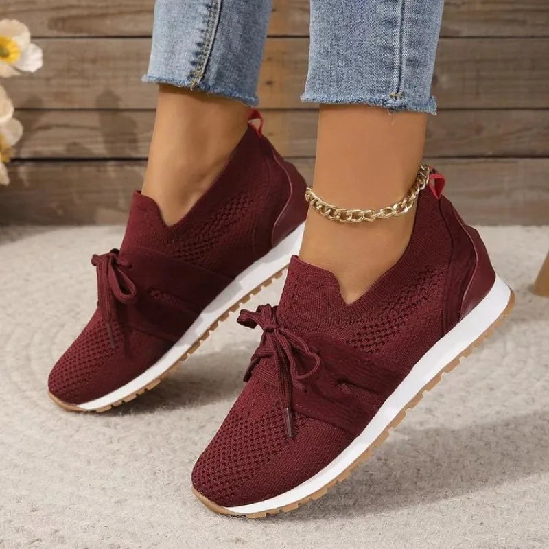 Marlene | Baskets Slip-On pour Femmes avec Nœud