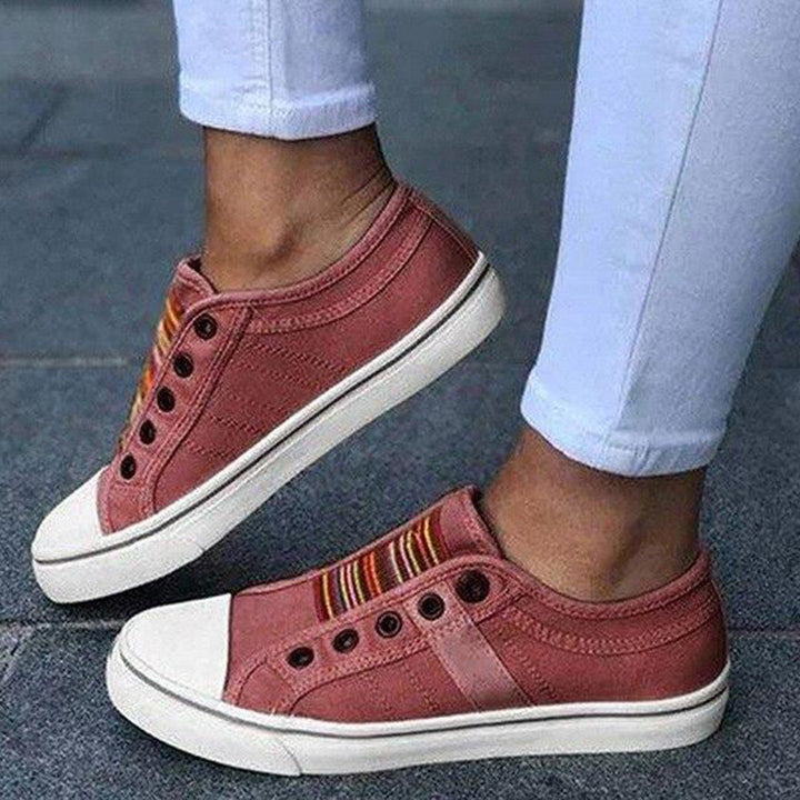 Marlies | Baskets Casual Femme avec Détail Rayé