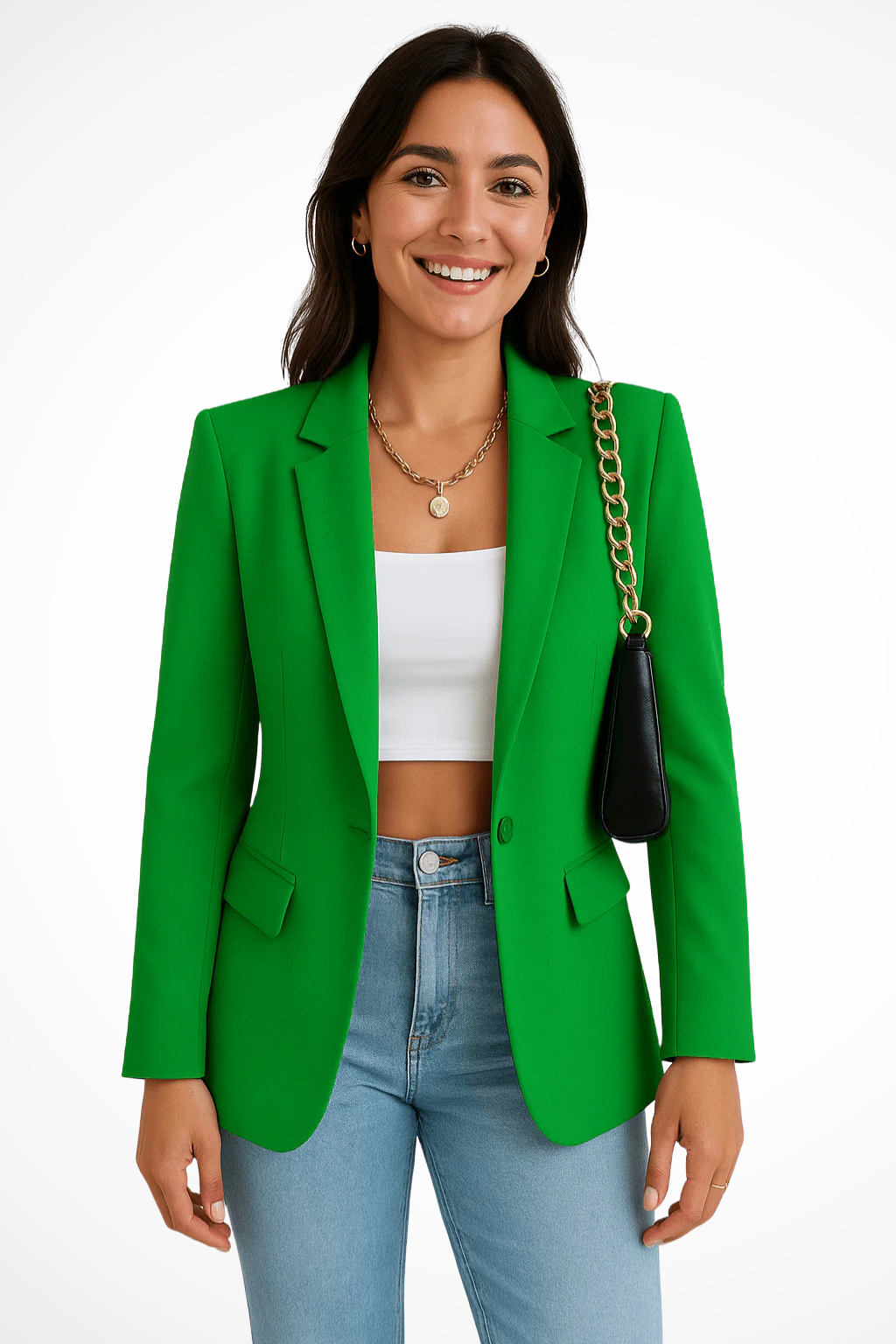 Maximiliane | Blazer d'affaires pour femmes cintré à un bouton